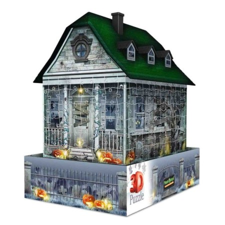 Puzzle 3D led casa bantuita 216 piese